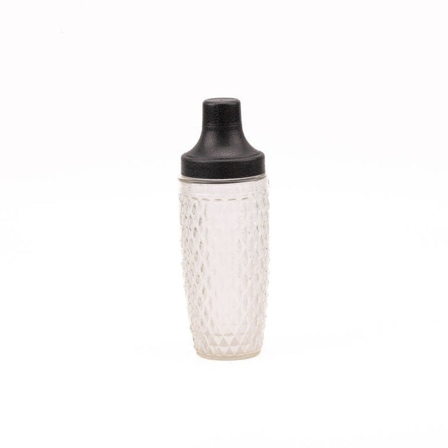 Shaker à cocktail vintage Nestlé en verre taillé transparent