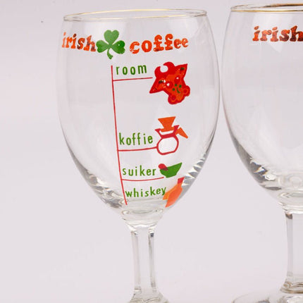 2 verres Irish Coffee avec informations dosages