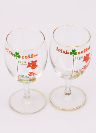 2 verres Irish Coffee avec informations dosages