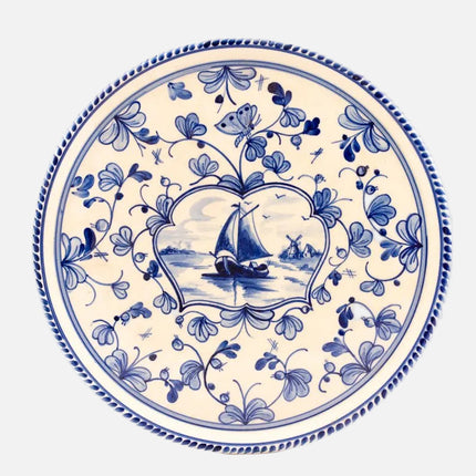 Plat/plateau Villeroy&Boch collection Lubeck blanc et bleu