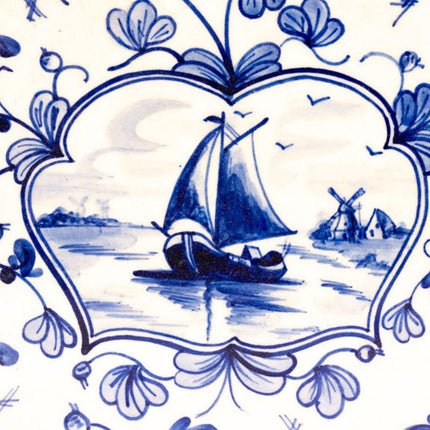 Plat/plateau Villeroy&Boch collection Lubeck blanc et bleu
