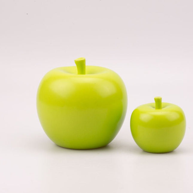 Lot de 2 pommes décoratives vert