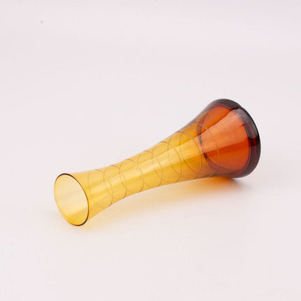 Petit vase soliflore vintage verre ambre