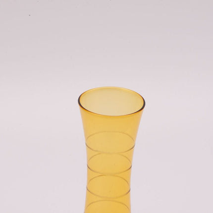 Petit vase soliflore vintage verre ambre