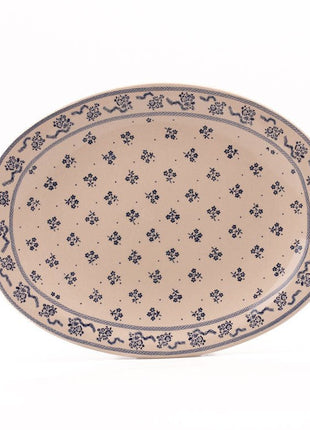 Plat de service ovale en céramique Laura Ashley Petite Fleur Johnson Brothers beige