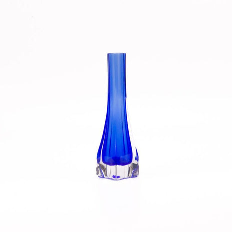 Vase en cristal J.G.Durand bleu