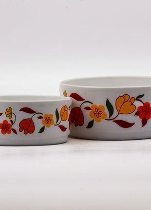 Set de 2 plats saladiers Arcopal Tulipe  blanc