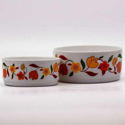 Set de 2 plats saladiers Arcopal Tulipe  blanc