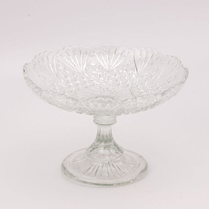Coupe à fruits en verre sur pied /compotier vintage