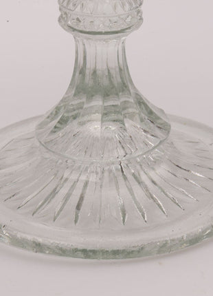 Coupe à fruits en verre sur pied /compotier vintage