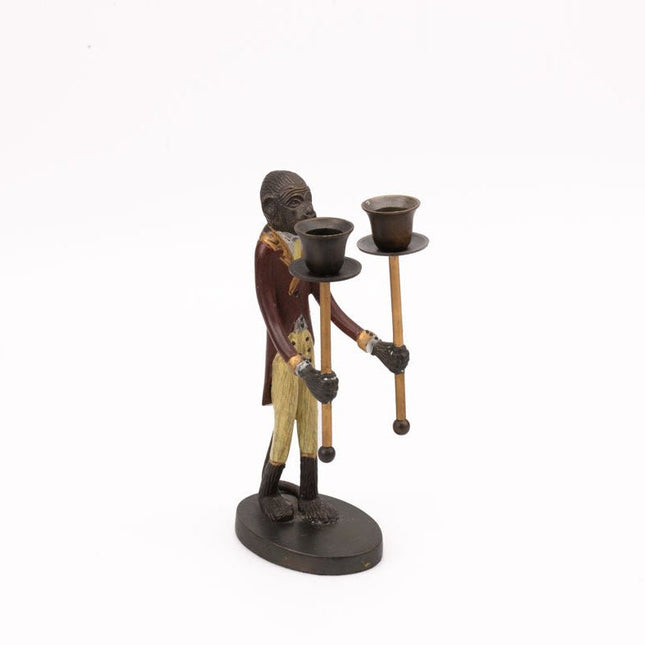 Bougeoir singe majordome / Butler Monkey Candle Holder