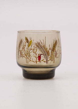 7 verres fumés transparents Luminarc avec des motifs d'épis