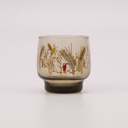 7 verres fumés transparents Luminarc avec des motifs d'épis
