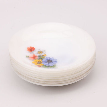 8 assiettes creuses Arcopal Anémones