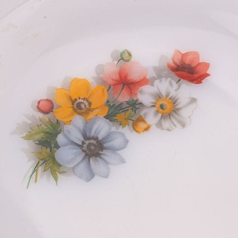 4 assiettes à dessert Arcopal Anémones