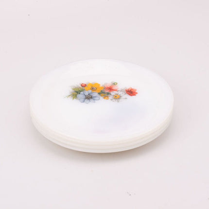 4 Arcopal Anemones dessertbordjes