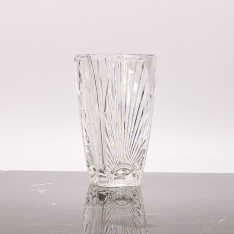 Vase vintage Art déco transparent