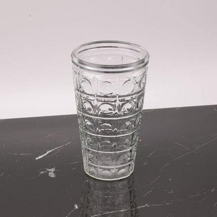 Vase vintage en verre moulé
