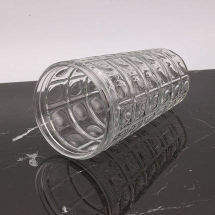 Vase vintage en verre moulé