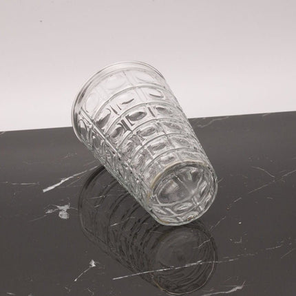 Vase vintage en verre moulé