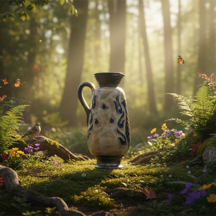 Vase en grès de Jules Guérin marron