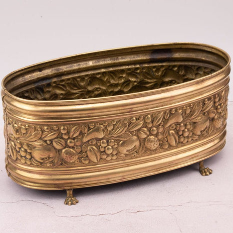 Jardinière ovale en cuivre