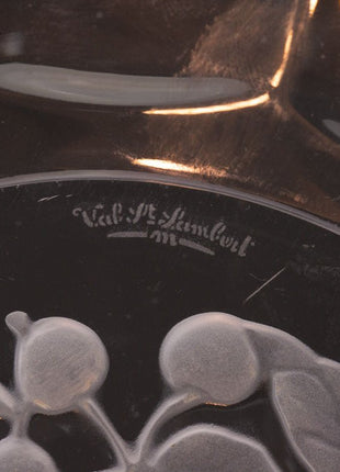 Plat en cristal Val Saint Lambert