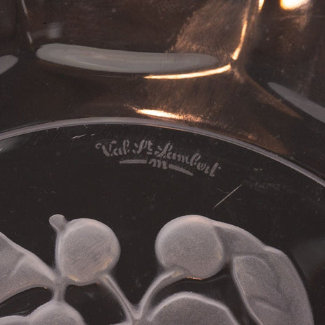 Plat en cristal Val Saint Lambert