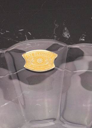 Val Saint Lambert crystal dish