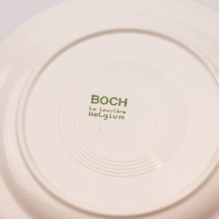 6 Boch Copenhagen porcelain dessert plates