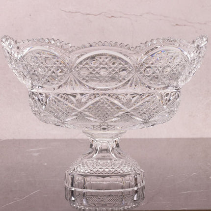 Grande coupe en cristal sur pied 