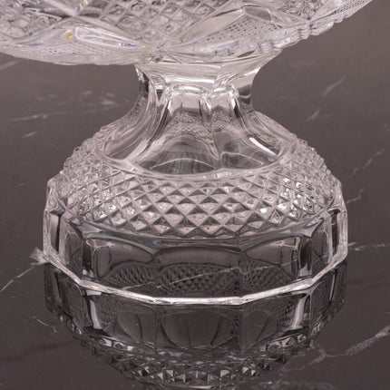 Grande coupe en cristal sur pied 