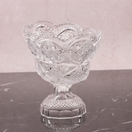 Grande coupe en cristal sur pied 