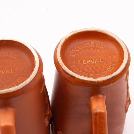 2 verres en grès Orval Coumans