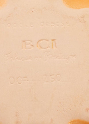 Porte-fruits en porcelaine orange en forme de Potiron