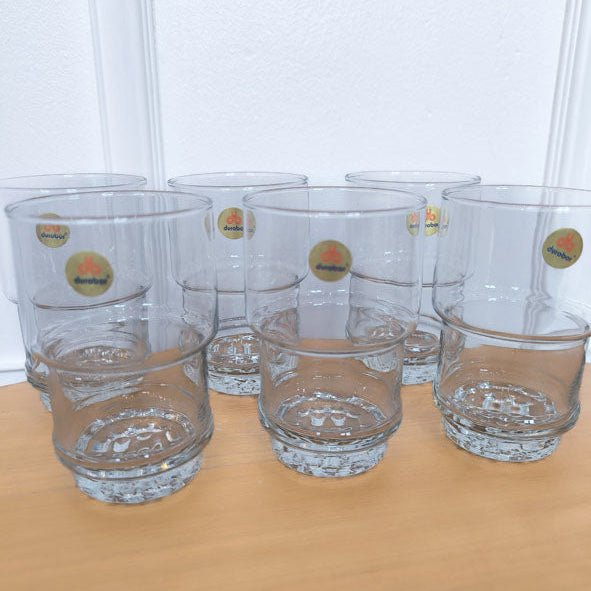 6 verres à eau Durobor