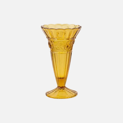 Vase vintage ambré verreries Scailmont