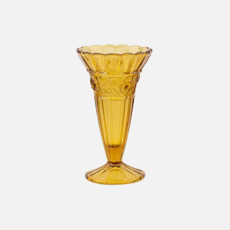 Vase vintage ambré verreries Scailmont