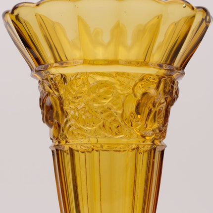 Vase vintage ambré verreries Scailmont