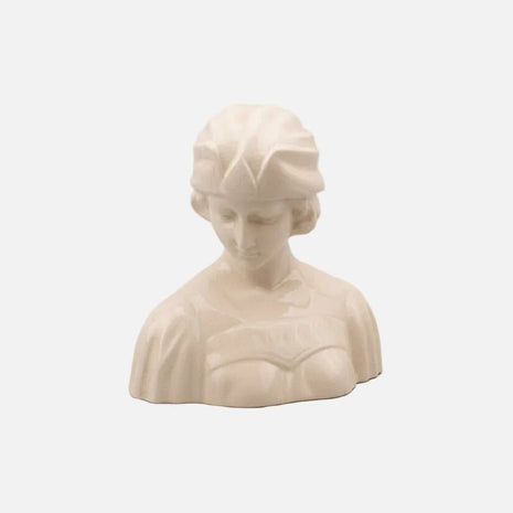 Buste crème en faïence granulée France