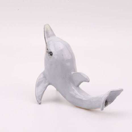 Sculpture vintage dauphin en porcelaine