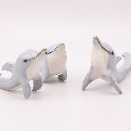Sculpture dauphin porcelaine vintage