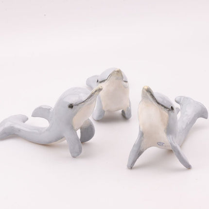 Sculpture dauphin porcelaine vintage