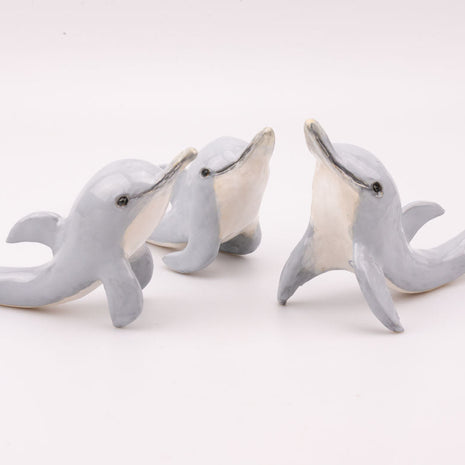 Sculpture dauphin porcelaine vintage