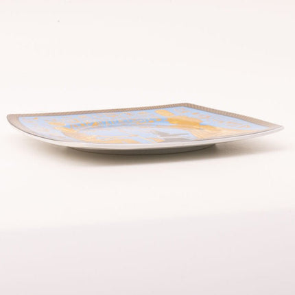 Assiette porcelaine égyptienne Fathi Mahmoud