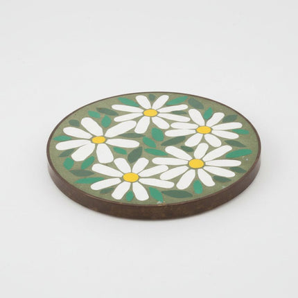 Sous-plat vintage bohême Marguerites