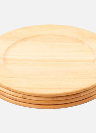 4 wooden placemats