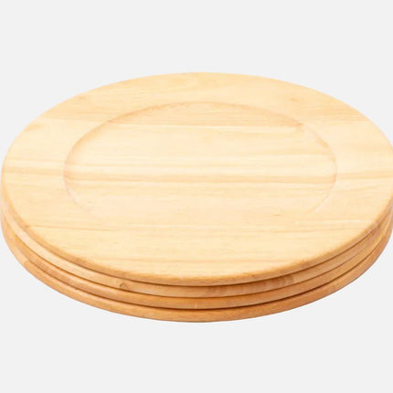 4 wooden placemats