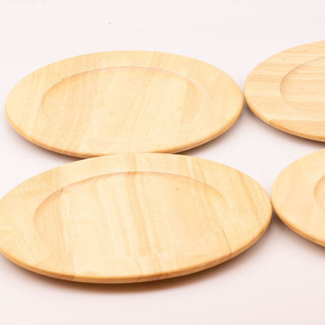 4 sous-assiettes en bois