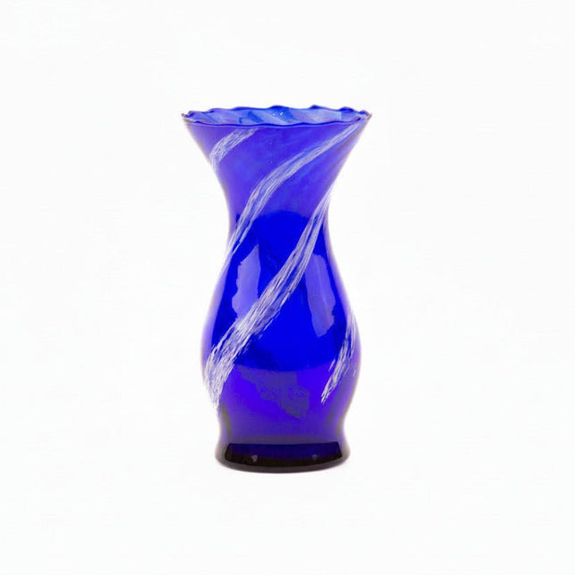 Blue vase in blown Murano glass